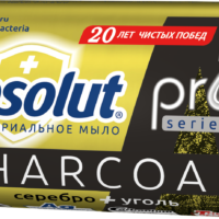 Крем-мыло туалетное антибактериальное Absolut Pro серебро+уголь 90г 1 шт