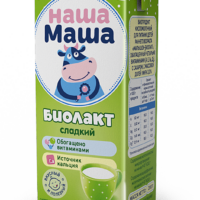 Биолакт для детей "Наша Маша" 3,2% с сахаром, 200г 1 шт