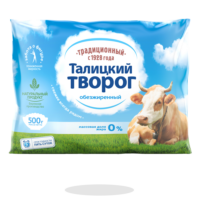 Творог Талицкий обезжиренный 500г БЗМЖ 1 шт