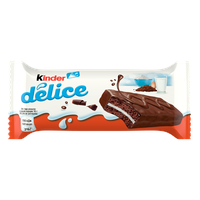 Пирожное бисквитное Kinder Delice с молочной начинкой, покрытое какао-глазурью, 39 г 1 шт