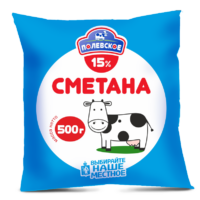 Сметана классическая "Полевское" 15% 500г. 1 шт