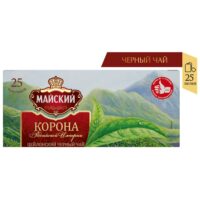 Чай МАЙСКИЙ Корона Российской Империи черный крупнолистовой 25 пакетиков 1 шт