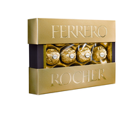 Конфеты Ferrero Rocher из молочного шоколада с начинкой из крема и лесного ореха 125г 1 шт