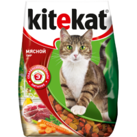 Сухой корм для кошек Kitekat мясной пир 350г 1 шт