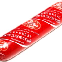 Колбаса сервелат свердловский варено-копченая Мясная классика 400г 1 шт