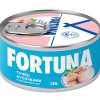 Тунец кусочками в собственном соку Fortuna 185г 1 шт