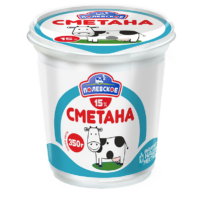 Сметана 15% классическая "Полевское" 350г. 1 шт