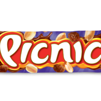 Батончик шоколадный Picnic с арахисом и изюмом 38 г. 1 шт