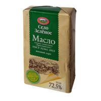Масло Крестьянское сладко-сливочное 72,5% Село Зелёное 175г БЗМЖ 1 шт