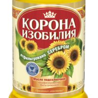 Масло подсолнечное Корона Изобилия нерафинированное фильтрованное 0,5 литра 1 шт