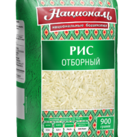 Рис отборный длиннозерный Националь 900 гр 1 шт