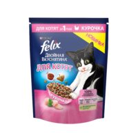 Корм FELIX Котят Двойная Вкуснятина Кур 600г 1 шт
