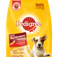 Корм для собак маленьких пород "Pedigree" с говядиной сухой, 2,2 кг 1 шт