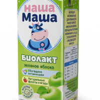 Биолакт для детей "Наша Маша" 2,8% зеленое яблоко 1 шт